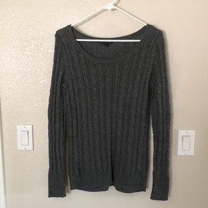 Gray Knit top sweater from American Eagles